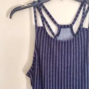Double Strap Blue Dress
